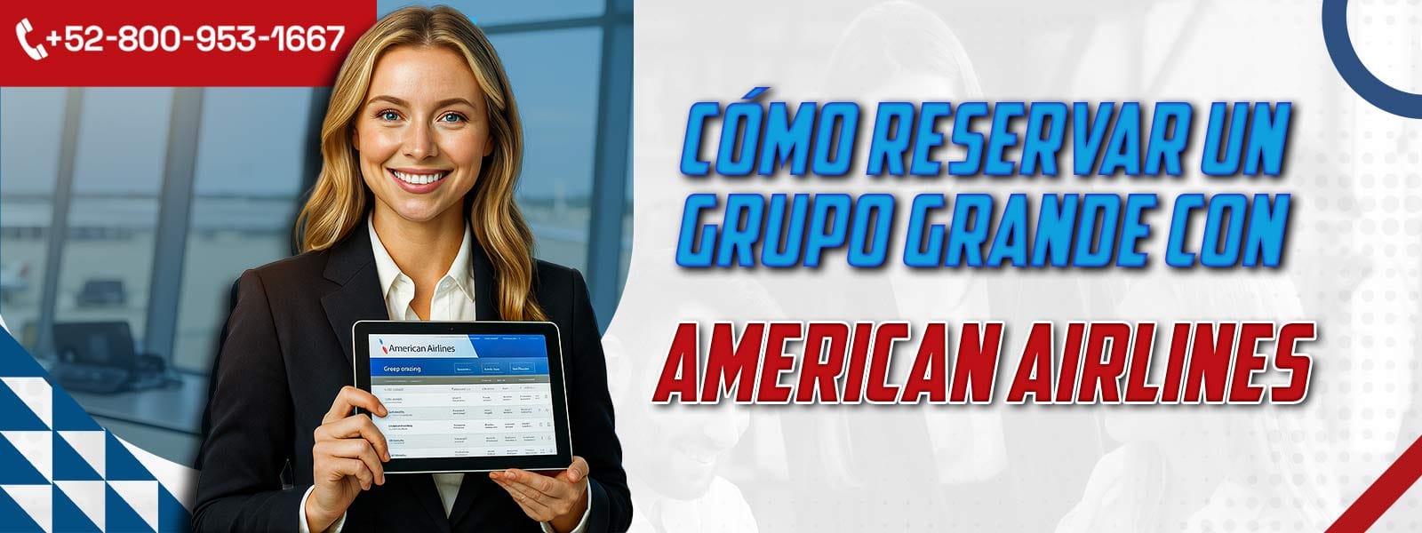 Cómo reservar un grupo grande con American Airlines