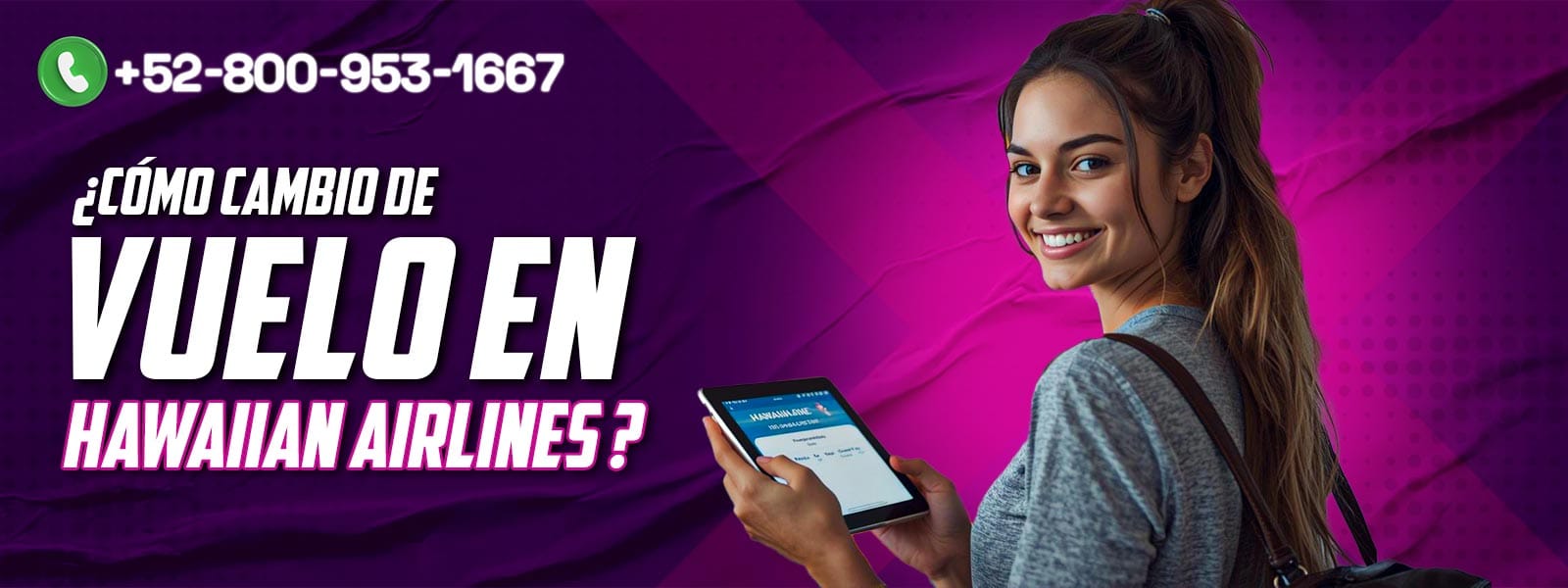 ¿Cómo cambio de vuelo en Hawaiian Airlines?