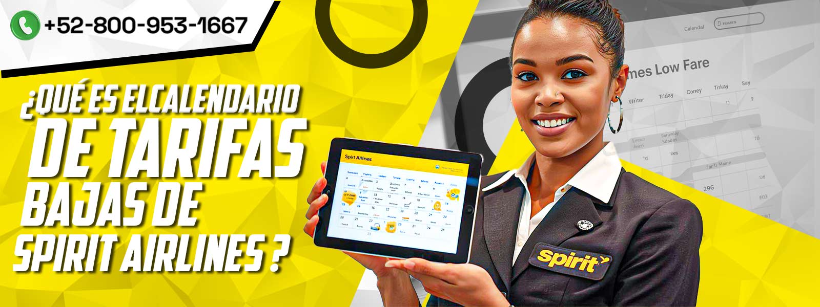 ¿Qué es el calendario de tarifas bajas de Spirit Airlines?