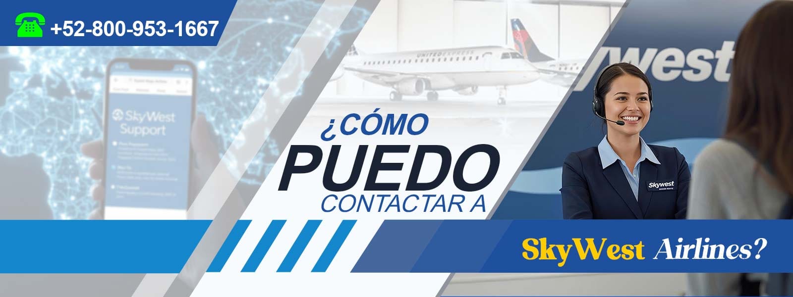 ¿Cómo puedo contactar a SkyWest Airlines?