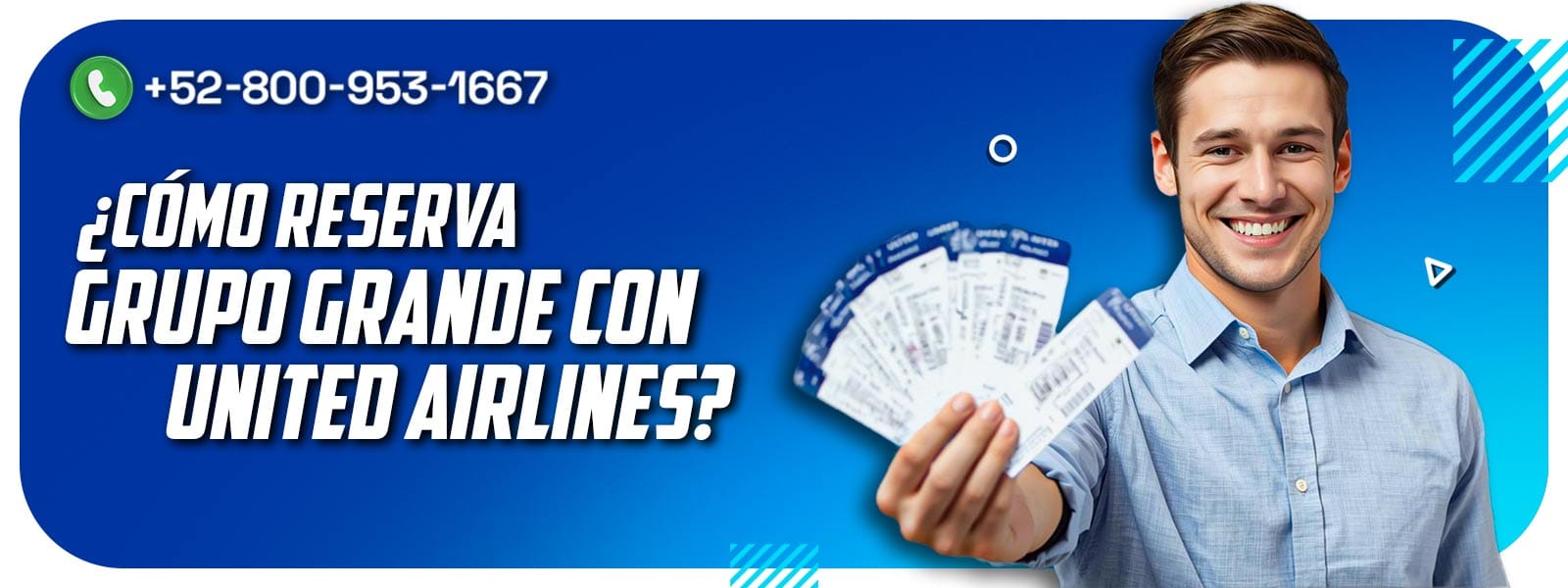 ¿Cómo reserva grupo grande con United Airlines?
