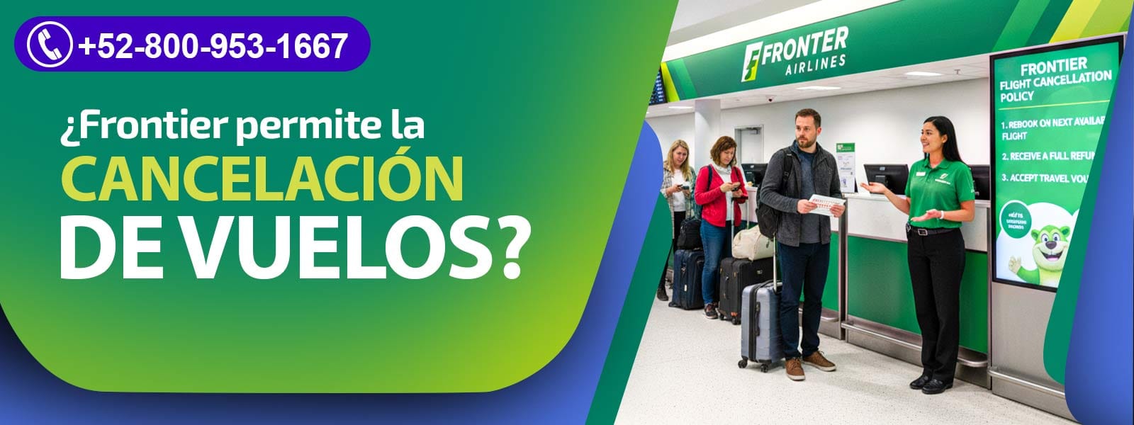 ¿Frontier permite la cancelación de vuelos?