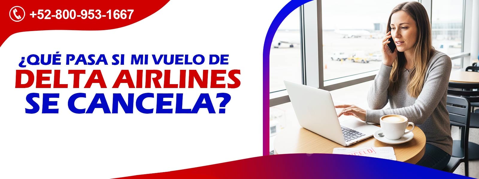 ¿Qué pasa si mi vuelo de Delta Airlines se cancela?