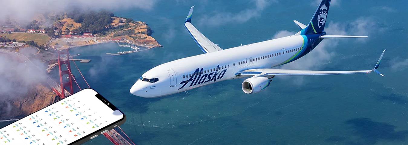 ¿Cómo utilizar el calendario de tarifas bajas de Alaska Airlines?